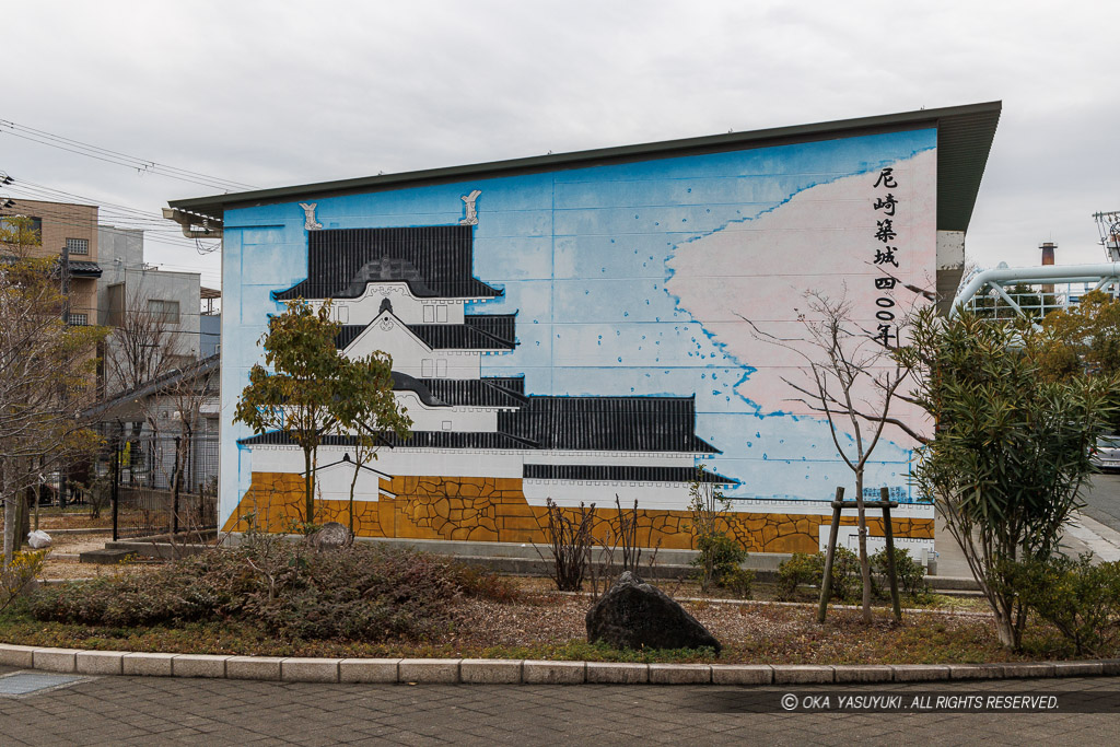 尼崎城天守の壁画
