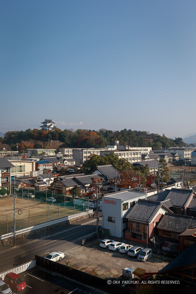 伊賀上野城の平山城の風景