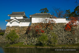 岸和田城の本丸隅櫓と犬走り | 高解像度画像サイズ：3020 x 2013 pixels | 写真番号：271-7144_IMG | 撮影：Canon EOS D60
