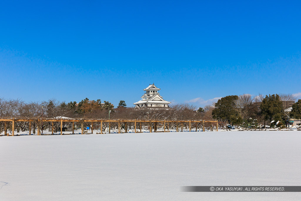 雪の長浜城