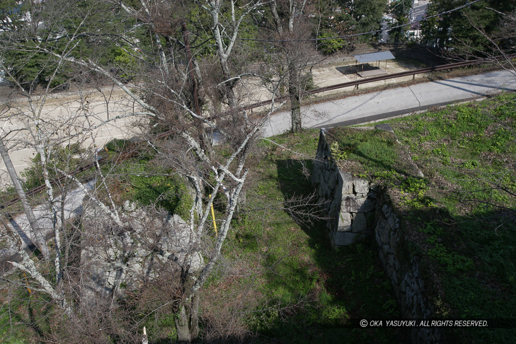 津山城の石垣風景