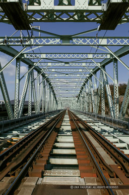 犬山橋（2004年撮影）｜高解像度画像サイズ：2643 x 3972 pixels｜写真番号：100-8731S53B｜撮影：Canon EOS-1DS