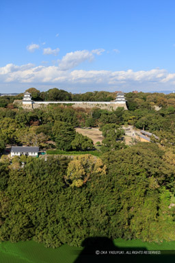 坤櫓と巽櫓・商工会議所から・縦アングル｜高解像度画像サイズ：5545 x 8318 pixels｜写真番号：5DSA7645｜撮影：Canon EOS 5DS