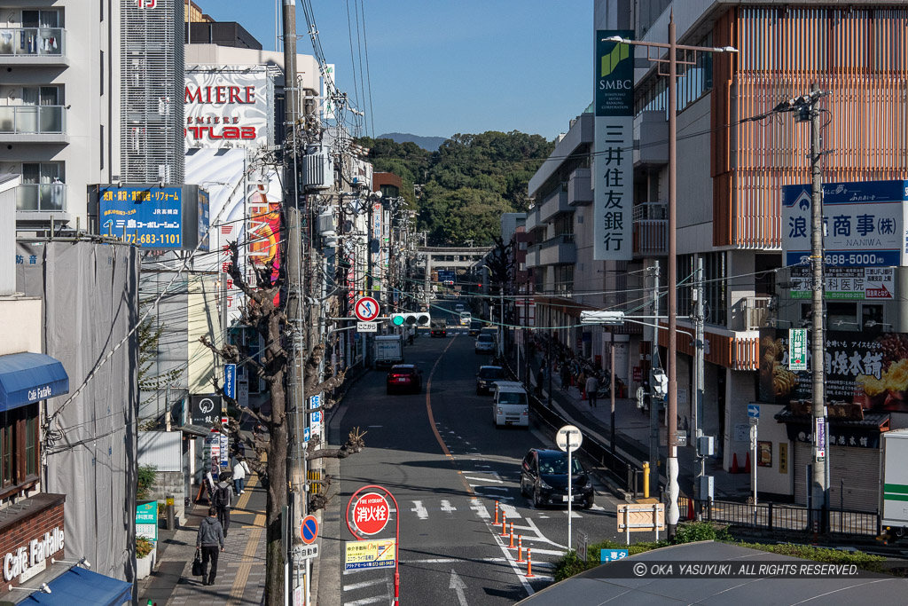 天神馬場・山崎合戦の秀吉本陣跡