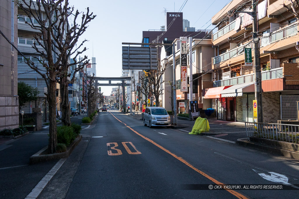 天神馬場・山崎合戦の秀吉本陣跡