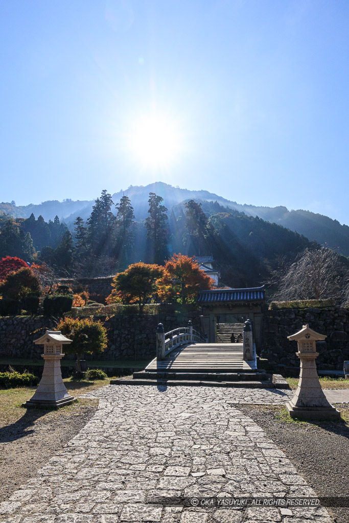 有子山城の朝霧