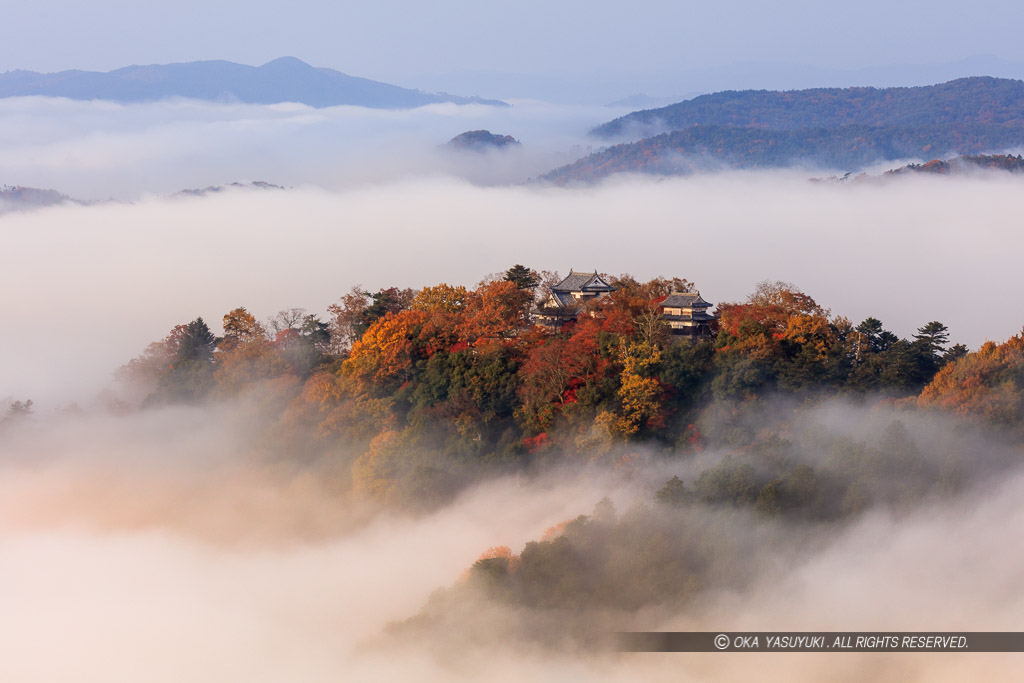 備中松山城の雲海・紅葉