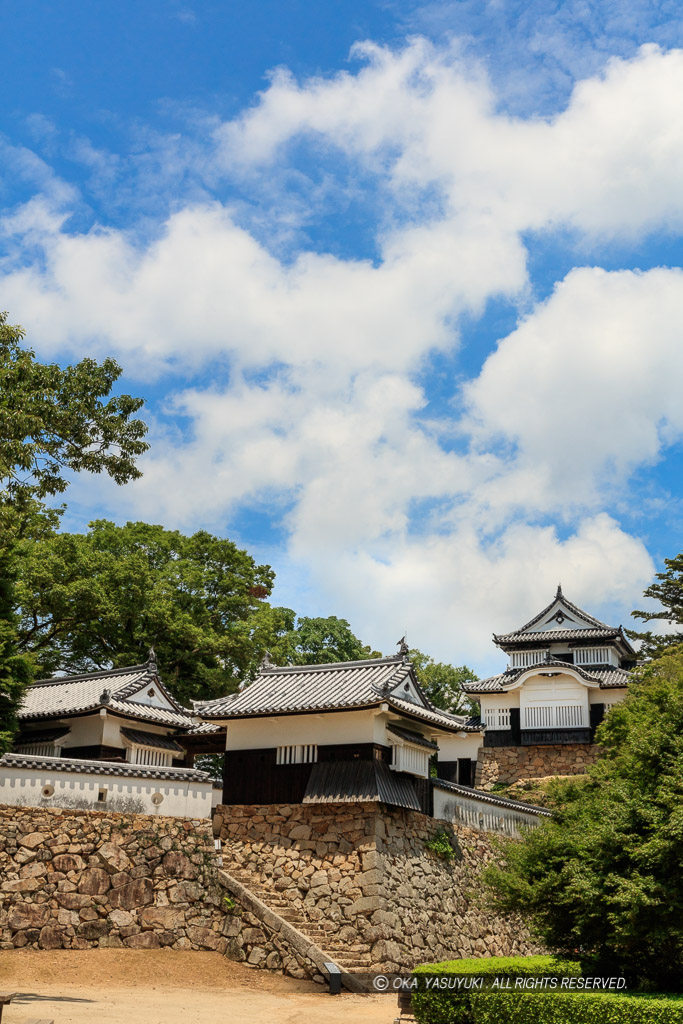 夏の備中松山城・二の丸から