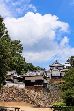 夏の備中松山城・二の丸から｜高解像度画像サイズ：5581 x 8372 pixels｜写真番号：5DSA0048｜撮影：Canon EOS 5DS