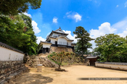 夏の備中松山城・本丸から｜高解像度画像サイズ：8363 x 5575 pixels｜写真番号：5DSA0073｜撮影：Canon EOS 5DS