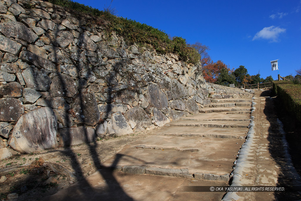 二の丸への登城路