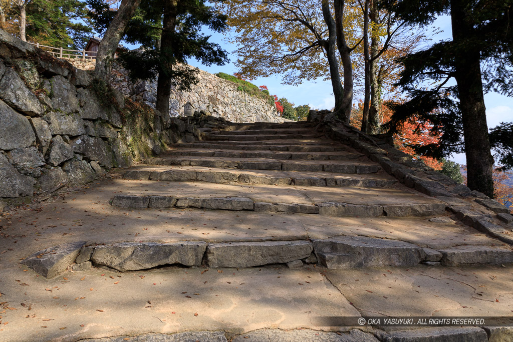 二の丸への登城路