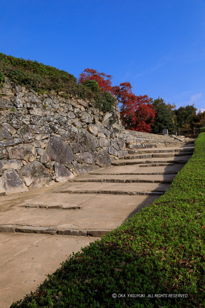 二の丸への登城路