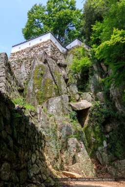 自然の岩盤を利用した石垣｜高解像度画像サイズ：5593 x 8390 pixels｜写真番号：5DSA9922｜撮影：Canon EOS 5DS