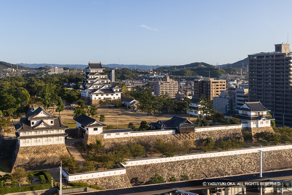 伏見櫓・筋鉄御門・天守・鏡櫓・月見櫓