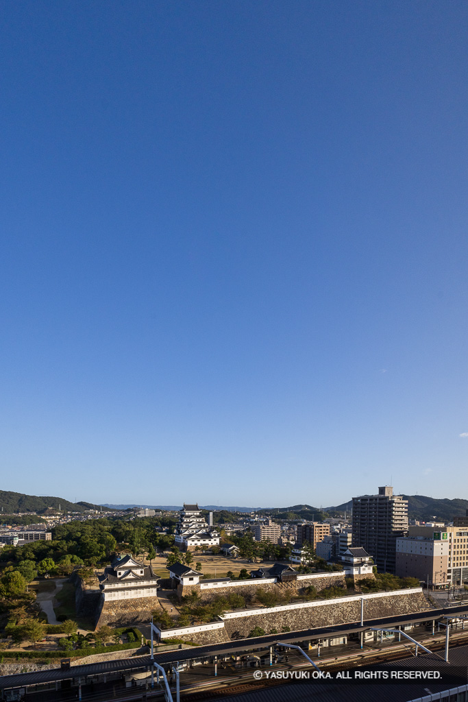 福山城（縦アングル）