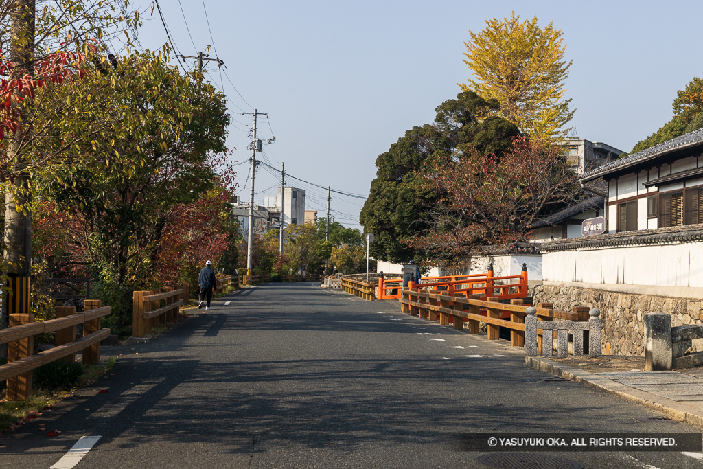 外堀跡・福山八幡宮付近