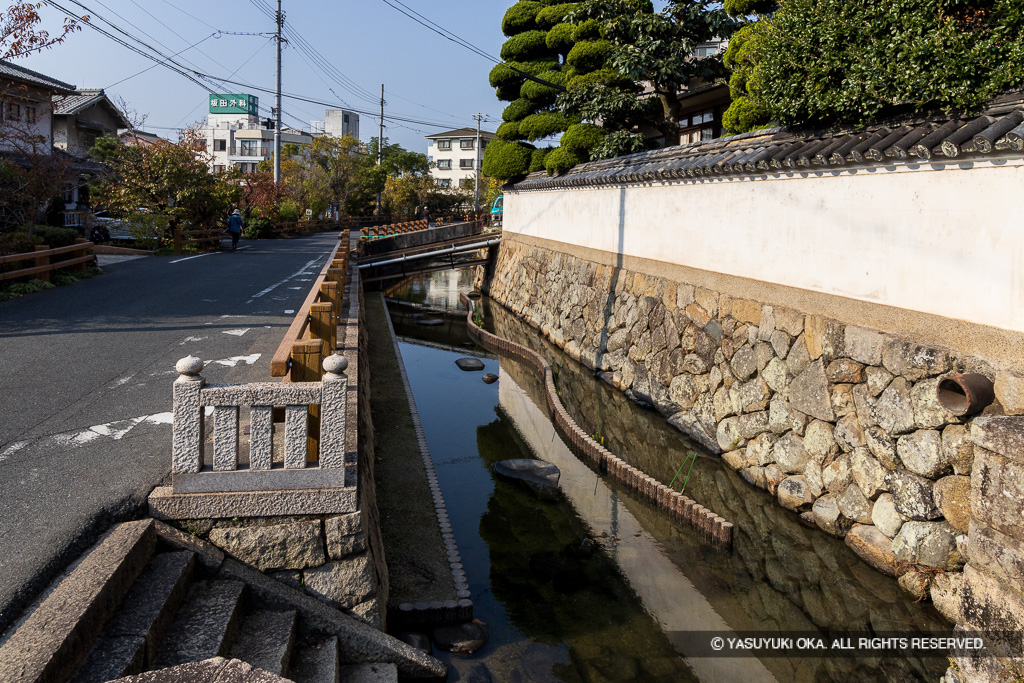 外堀跡・福山八幡宮前