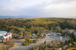 模擬天守から本丸を望む｜高解像度画像サイズ：4064 x 2704 pixels｜写真番号：100-1411S53B｜撮影：Canon EOS-1DS