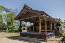 沼名前神社能舞台・伏見城遺構｜高解像度画像サイズ：5322 x 3548 pixels｜写真番号：1P3J5192｜撮影：Canon EOS-1Ds Mark III