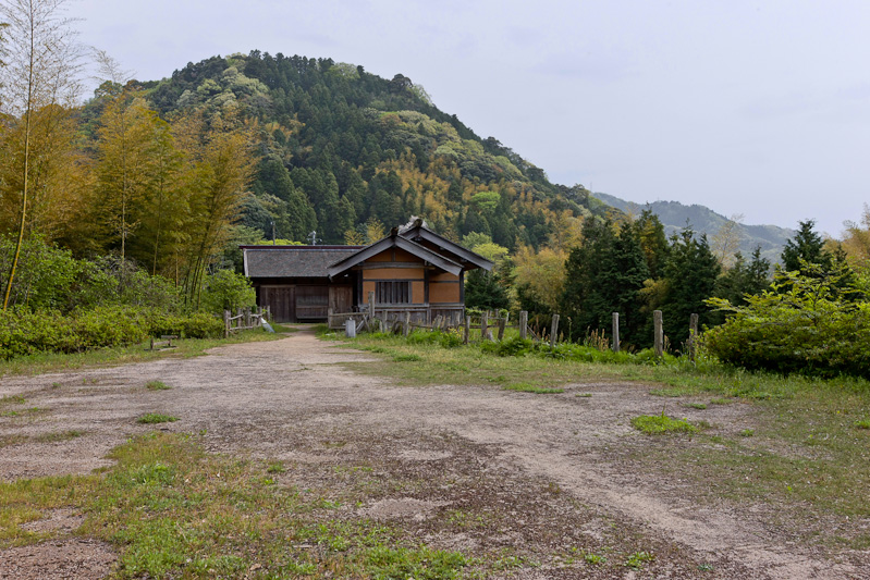 花の壇より本丸を望む