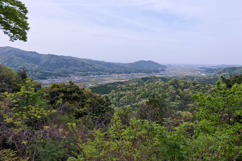 本丸から中海を望む