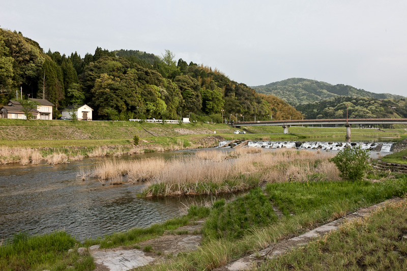 飯梨川と月山富田城