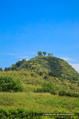 月山富田城遠景 | 高解像度画像サイズ：4480 x 6720 pixels | 写真番号：5D4A0304 | 撮影：Canon EOS 5D Mark IV
