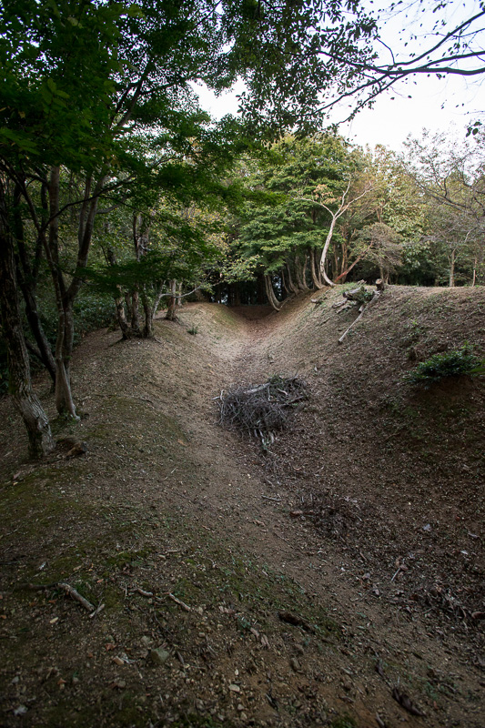 主郭北側虎口郭空堀