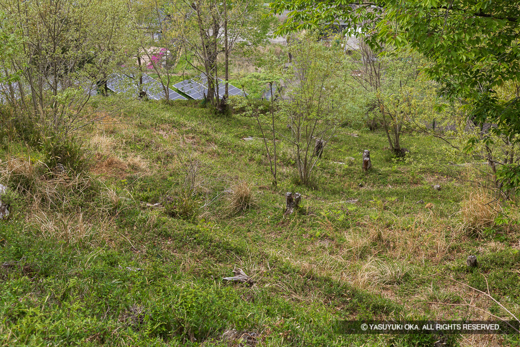主郭下の帯曲輪