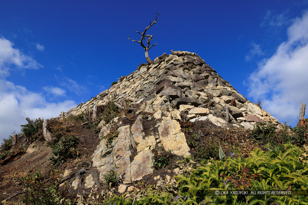 八幡山城出丸石垣南東出隅部