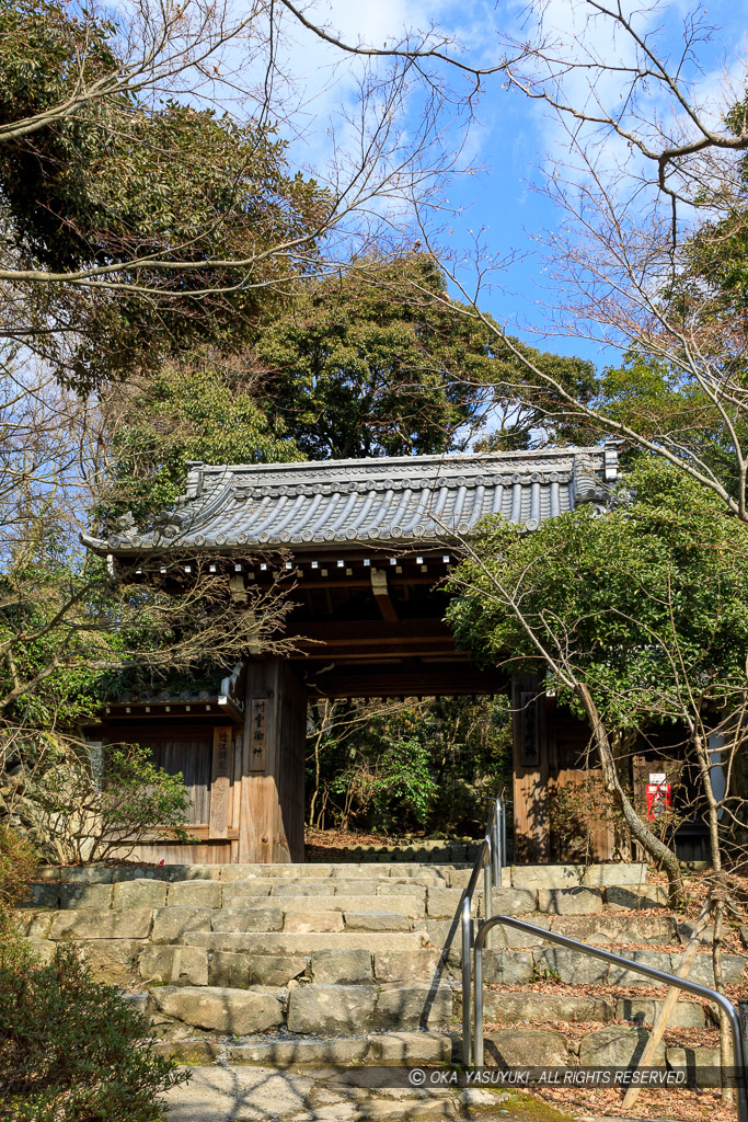 瑞龍寺山門・八幡山城