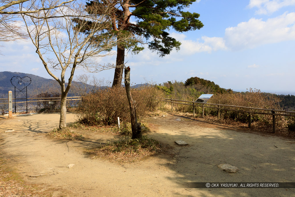 八幡山城北の丸跡