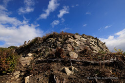 八幡山城出丸石垣南西部出隅部|高解像度画像サイズ:8192 x 5464 pixels|写真番号:344A6024|撮影:Canon EOS R5