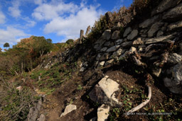 八幡山城出丸石垣西面｜高解像度画像サイズ：8192 x 5464 pixels｜写真番号：344A6025｜撮影：Canon EOS R5