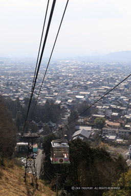 ロープウェイから城下町を望む｜高解像度画像サイズ：4480 x 6720 pixels｜写真番号：5D4A6218｜撮影：Canon EOS 5D Mark IV