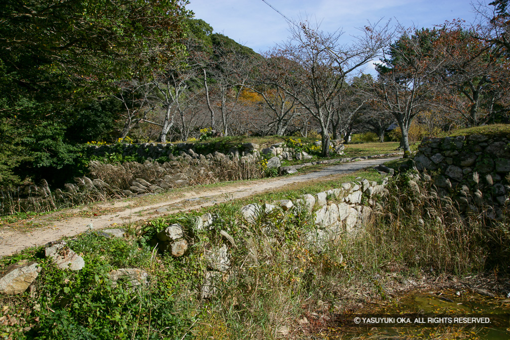 萩城 本丸西高門跡