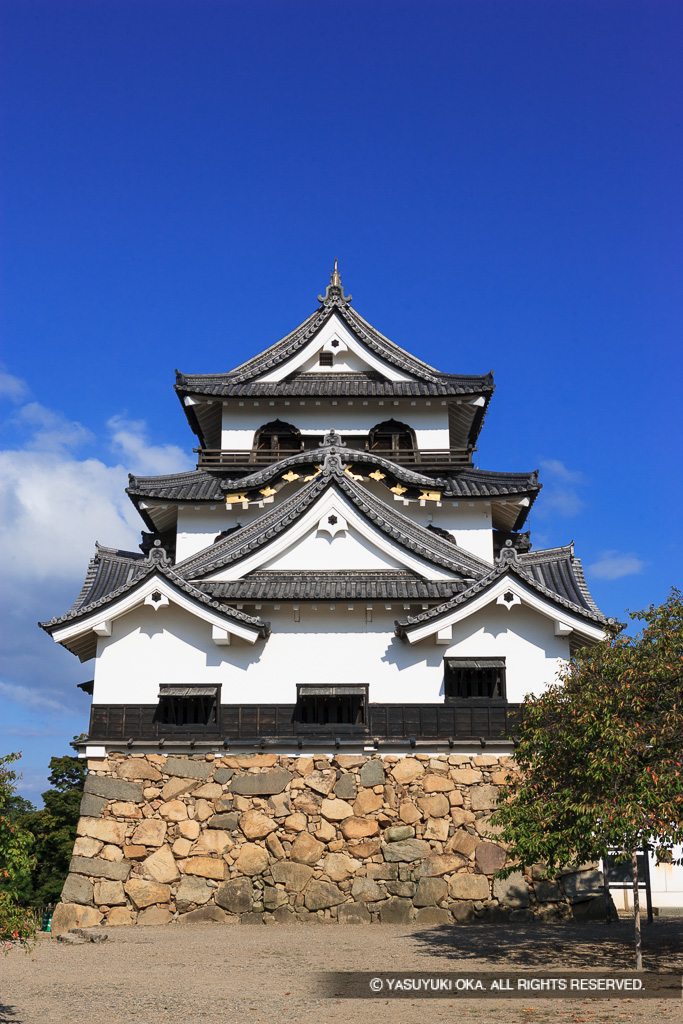 天守東面正面・夏