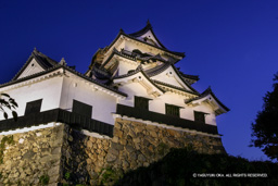 天守のライトアップ | 高解像度画像サイズ：3072 x 2048 pixels | 写真番号：260-6093_IMG | 撮影：Canon EOS D60