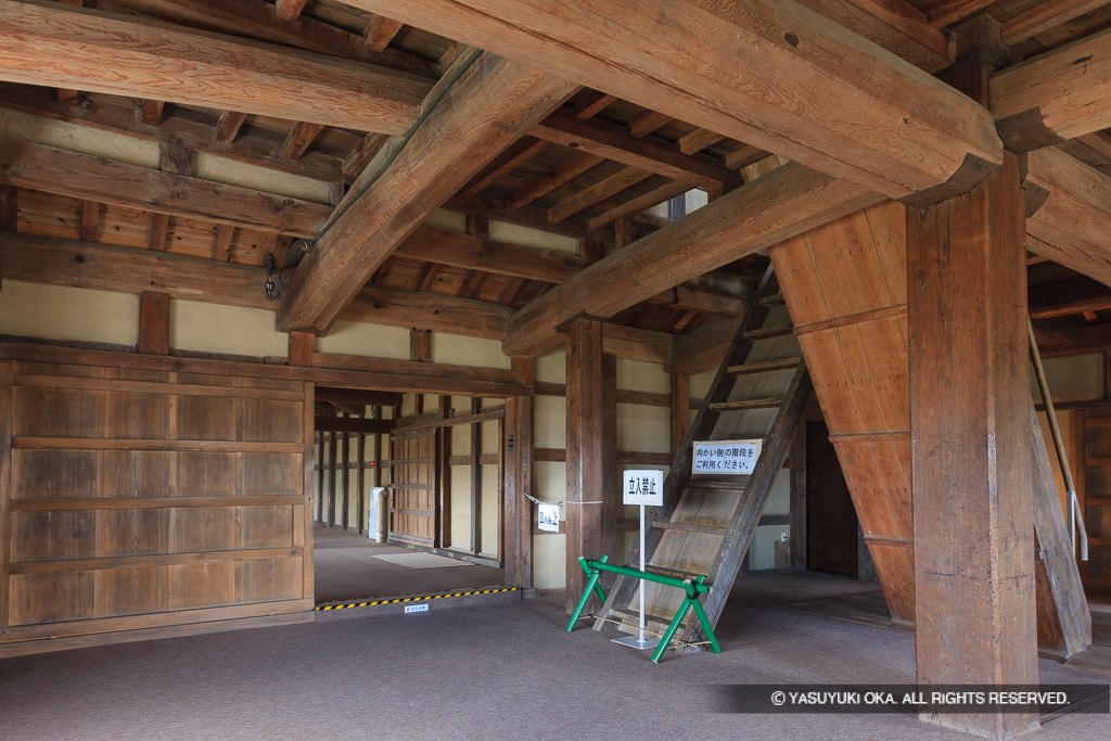 西の丸三重櫓1階内部