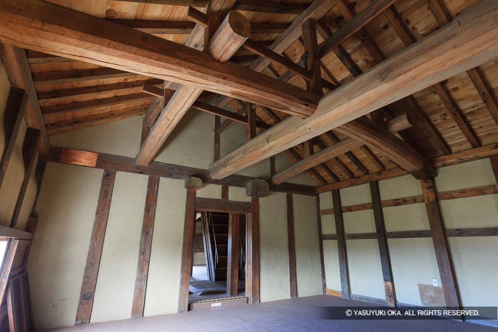 西の丸三重櫓多聞櫓1階内部