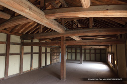 西の丸三重櫓多聞櫓1階内部 | 高解像度画像サイズ：5616 x 3744 pixels | 写真番号：1P3J1441 | 撮影：Canon EOS-1Ds Mark III