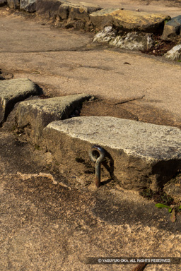 登城路の杭 | 高解像度画像サイズ：4456 x 6681 pixels | 写真番号：6F1A6505 | 撮影：Canon EOS R5m2