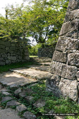 西の丸の枡形虎口 | 高解像度画像サイズ：3328 x 4992 pixels | 写真番号：VJ7Z6907 | 撮影：Canon EOS-1Ds Mark II