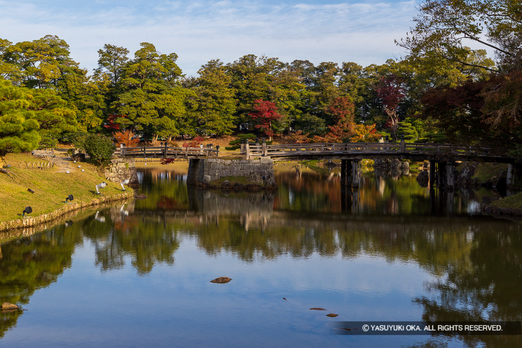 秋の玄宮園・紅葉