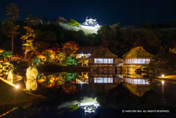 玄宮園の紅葉ライトアップ | 高解像度画像サイズ：8192 x 5464 pixels | 写真番号：6F1A6715 | 撮影：Canon EOS R5m2