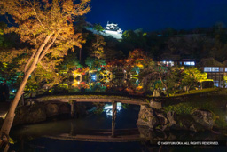 玄宮園の紅葉ライトアップ | 高解像度画像サイズ：8192 x 5464 pixels | 写真番号：6F1A6738 | 撮影：Canon EOS R5m2