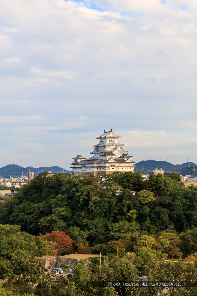 男山から見る姫路城