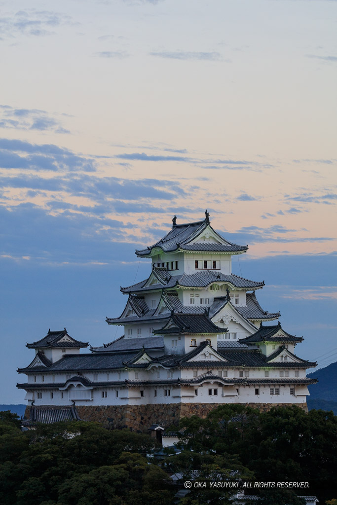 男山から見る姫路城