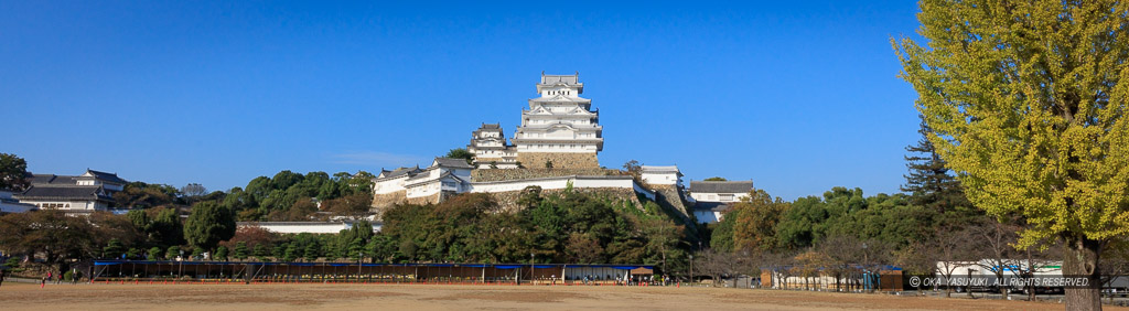 姫路城の平山城らしさ